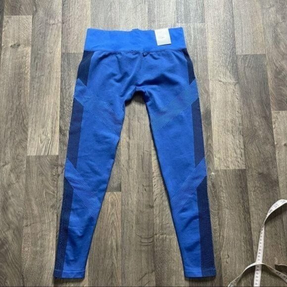 Forever 21 Royal Blue Yoga Pants Seamless Work out Leggings size S, M - Picture 7 of 9